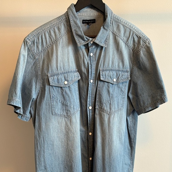 Silver Jeans Other - Men's Silver & Co. Denim Short Sleeve Shirt